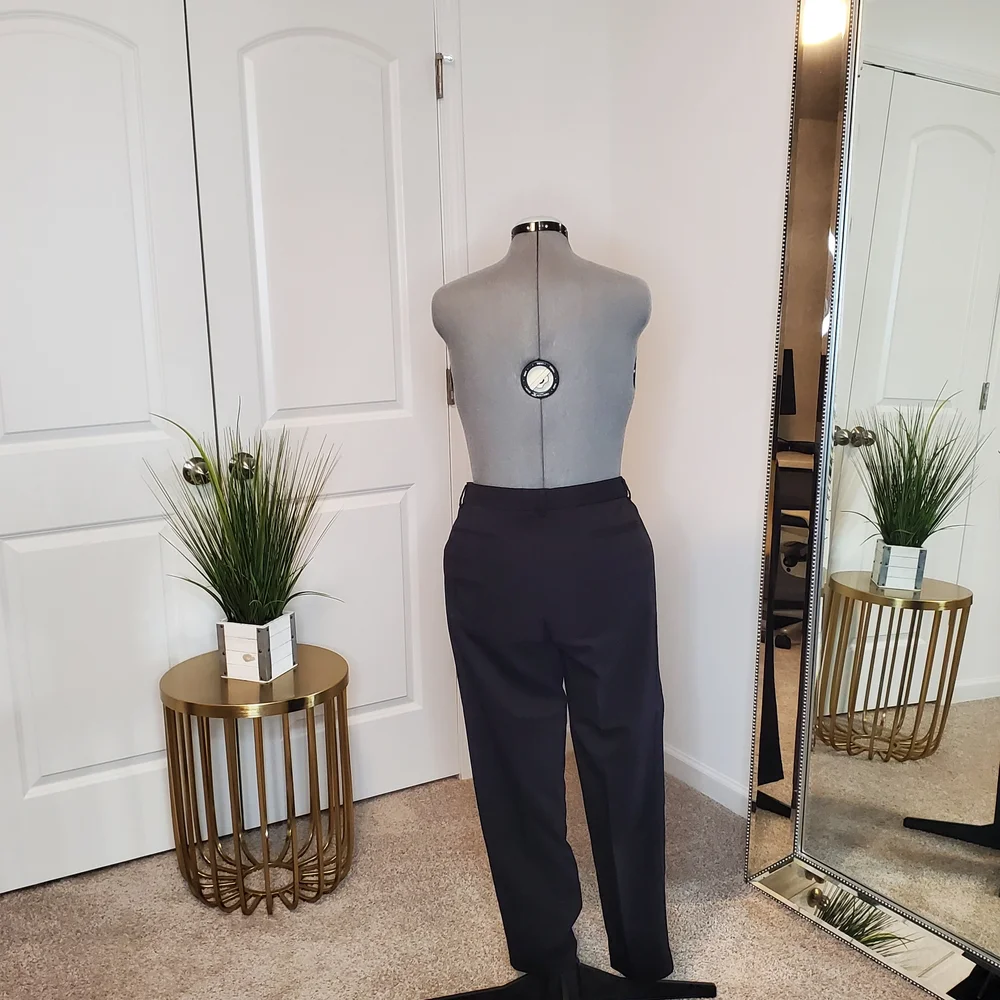 Karl Lagerfeld Women's Straight Leg Pants, Black (Size 16) - Picture 3 of 8